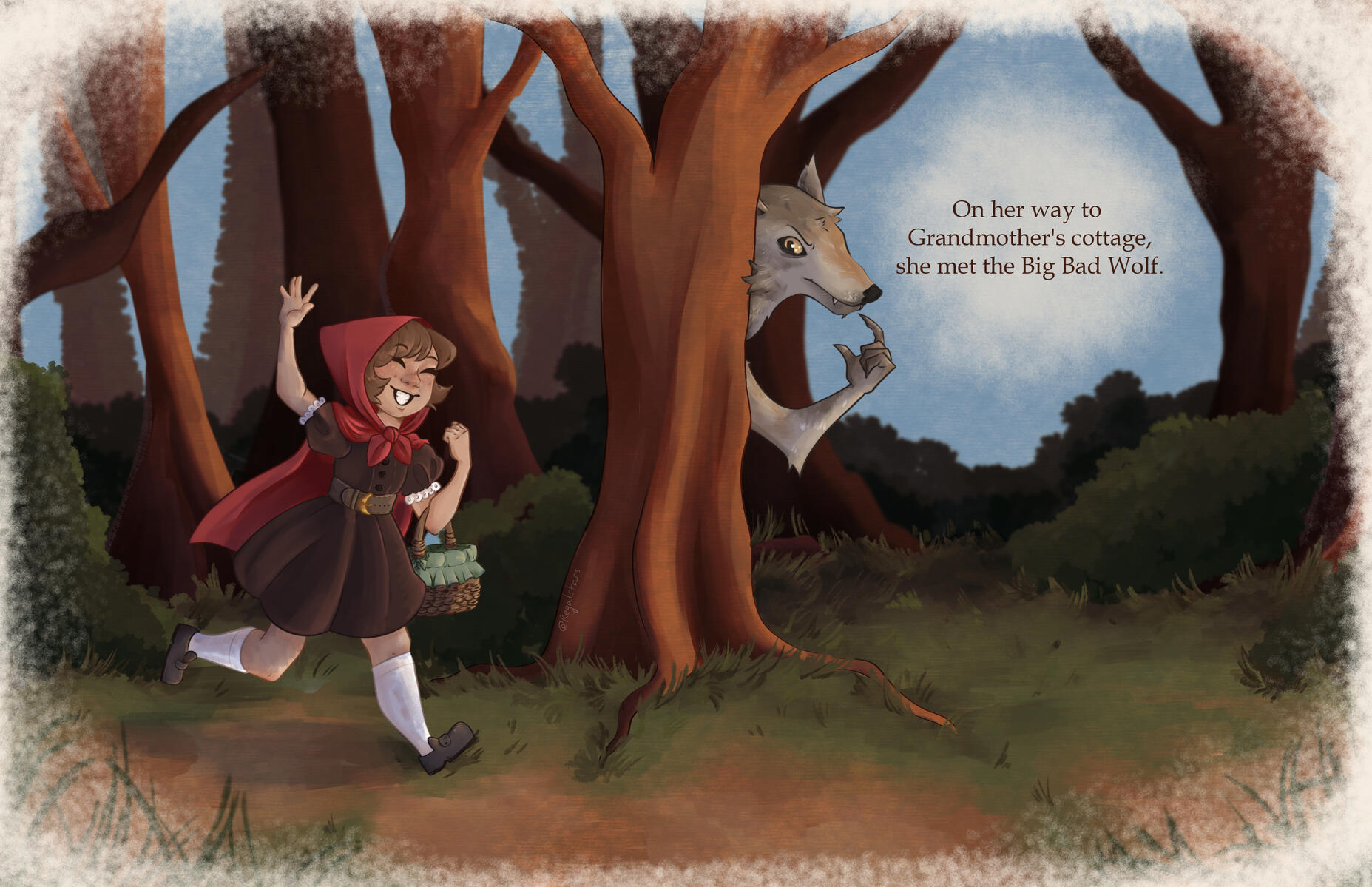 little Red Two Page Spread